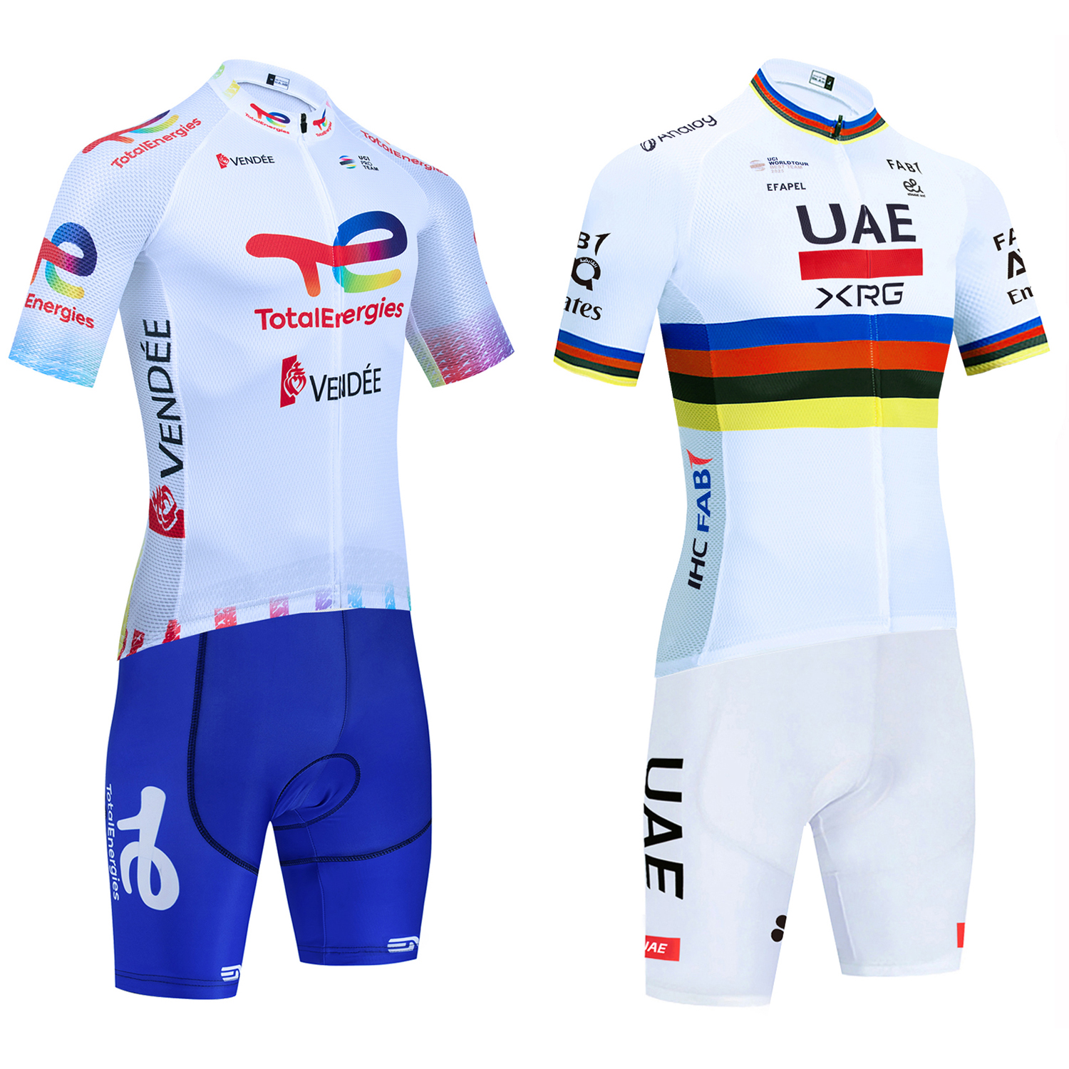 Cycling Gear For Kids - New UAE Cycling Jersey White TOTAL
