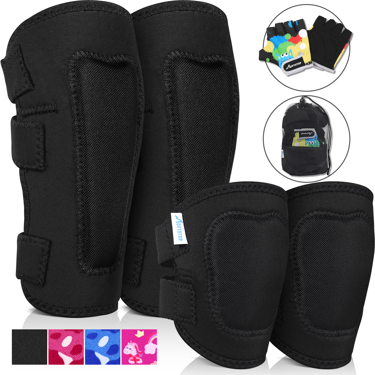 MOVTOTOP Protective Gear Set K - Cycling Gear For Kids 评论和价格