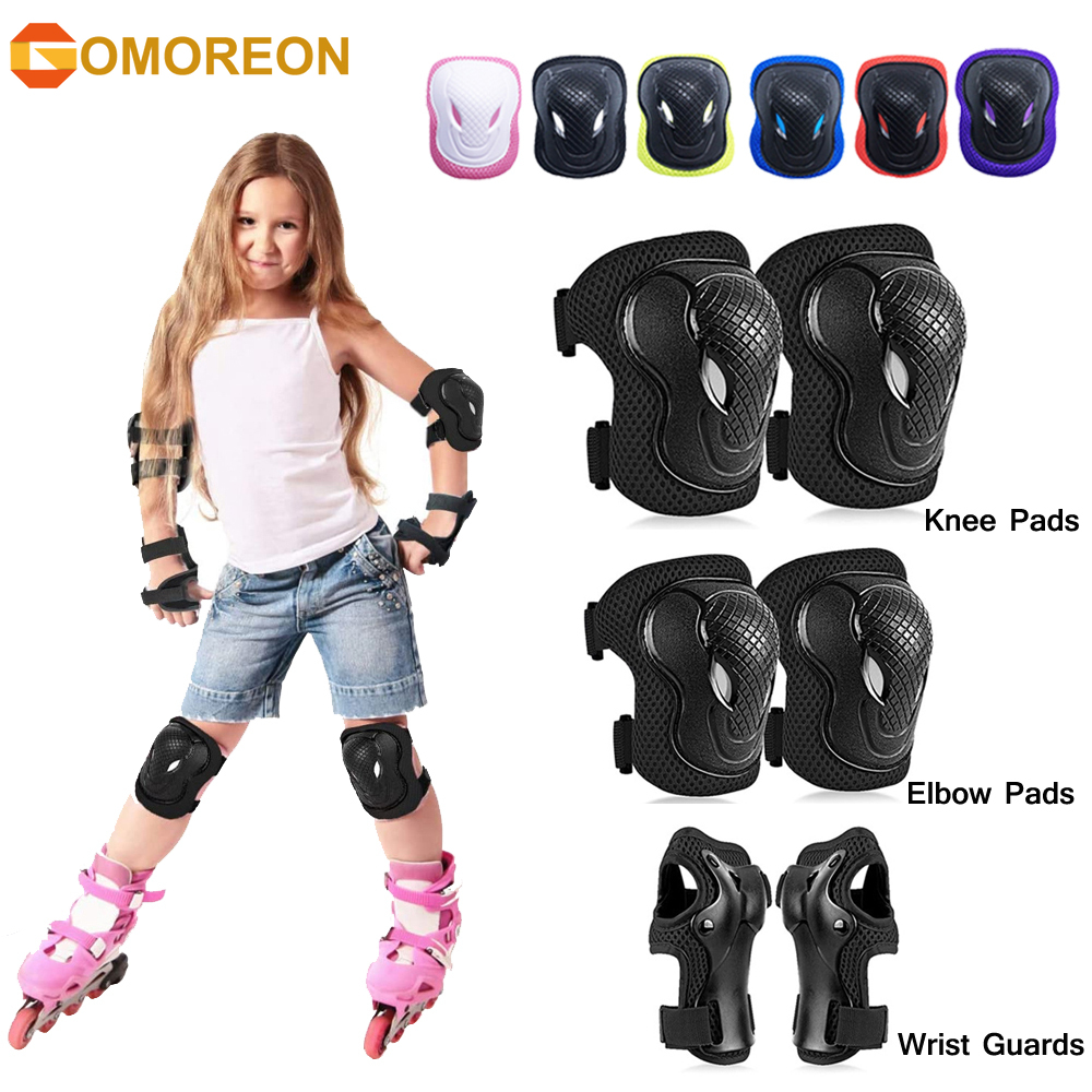 GOMOREON 6Pcs/Set Kids Safety  - Cycling Gear For Kids 评论和价格