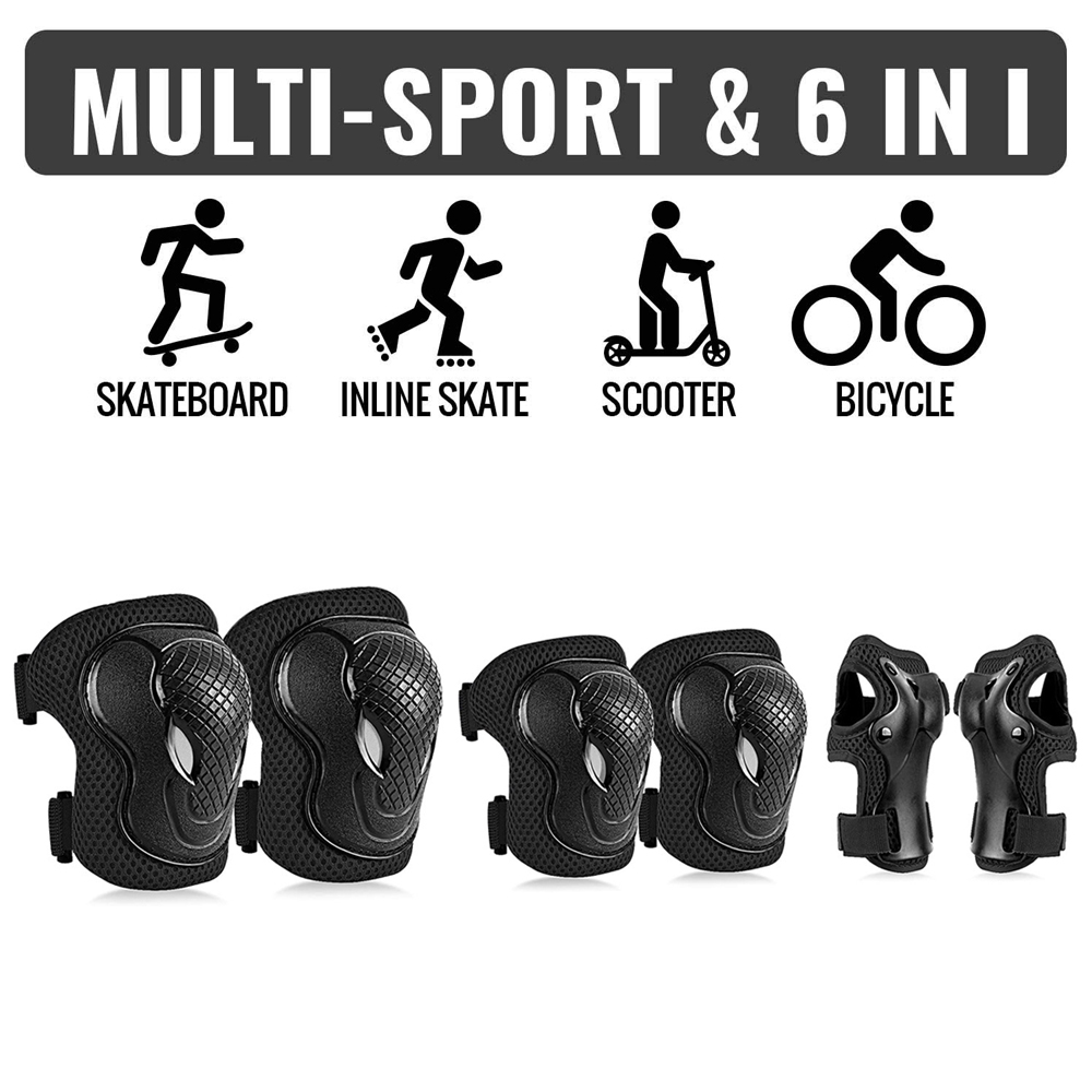 GOMOREON 6Pcs/Set Kids Safety  - Cycling Gear For Kids 评论和价格