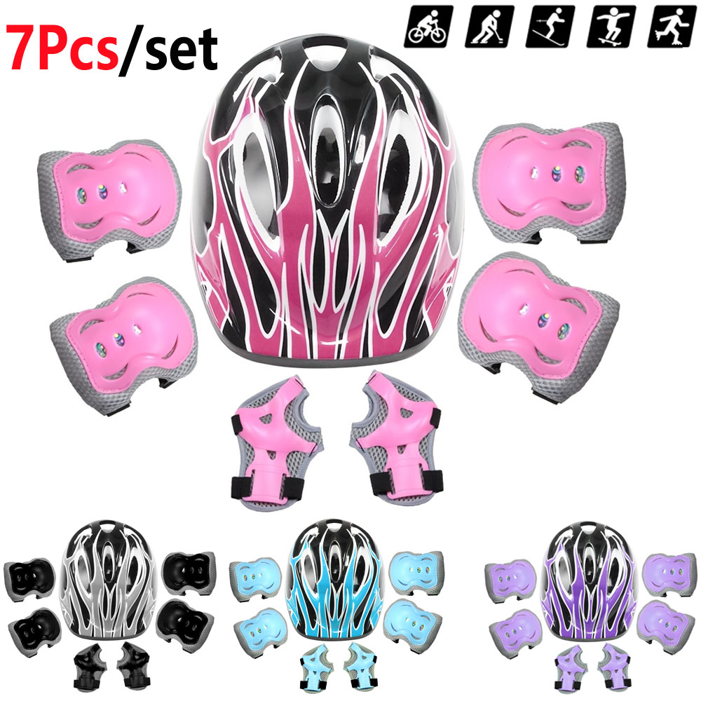 7Pcs Kids Bike Helmet,Toddler  - Cycling Gear For Kids 评论和价格