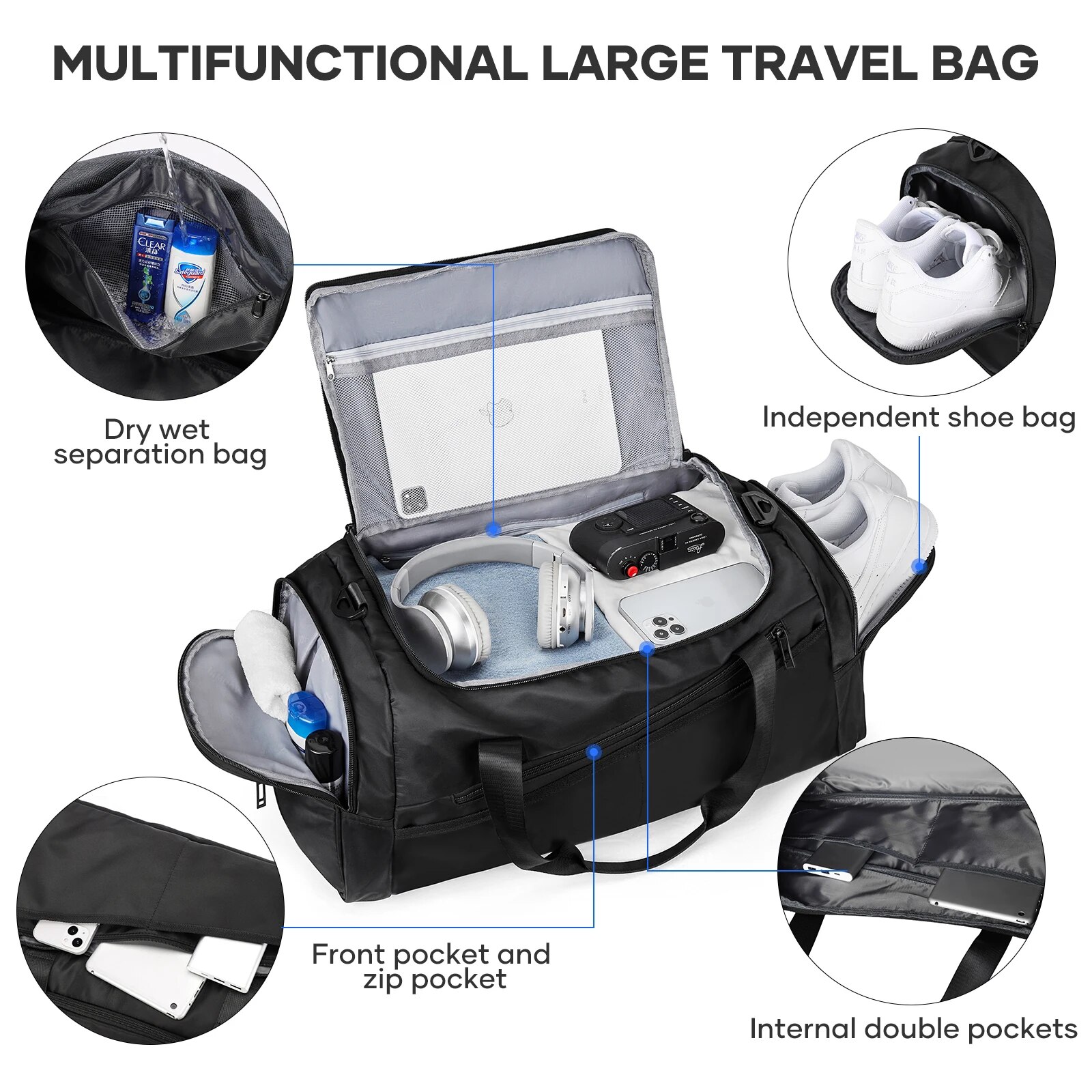 Likros Sports Gym Bag Travel D - Cycling Gear Duffle 评论和价格