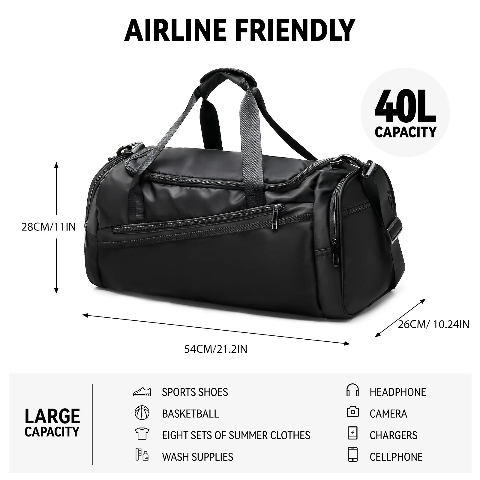 Likros Sports Gym Bag Travel D - Cycling Gear Duffle 评论和价格
